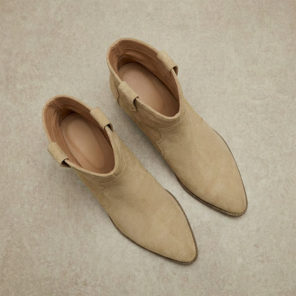 Women's Western Chelsea Boots Slip On Ankle Booties Cushioned 7