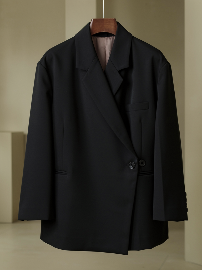 Women's Oversized Wrap Blazer Shape Defining Jacket 4
