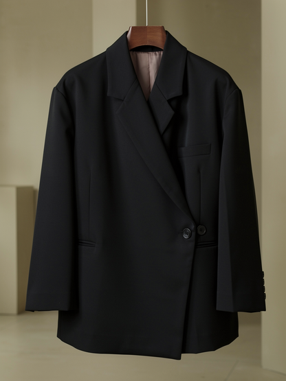 Women's Oversized Wrap Blazer Shape Defining Jacket 4