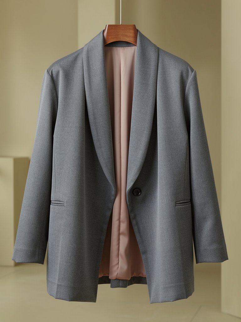 Women's Oversized Wrap Blazer Shape Defining Jacket 6