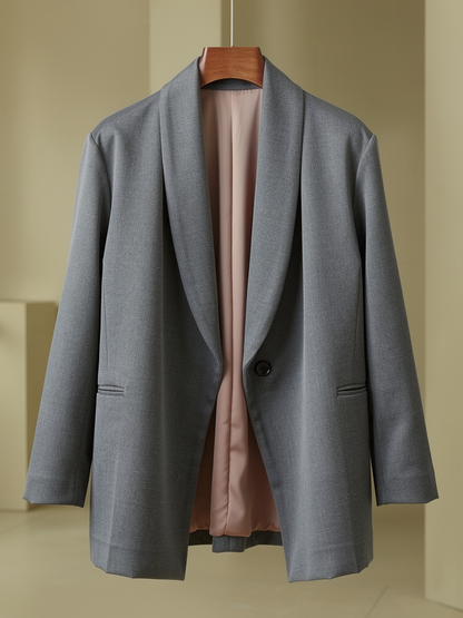Women's Oversized Wrap Blazer Shape Defining Jacket 6