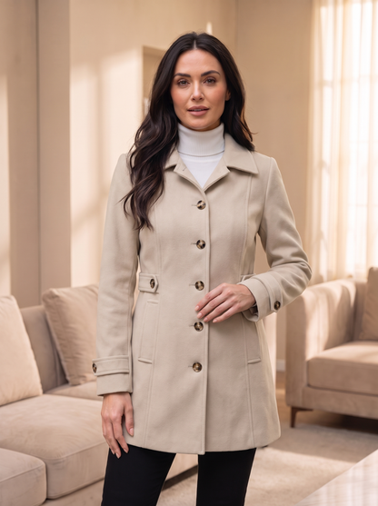 Tailored fit coat women