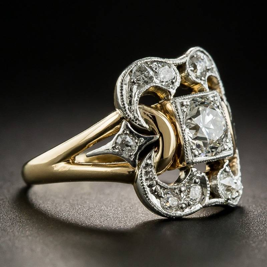 Radiance - Antique-Inspired Zirconia Cocktail Ring