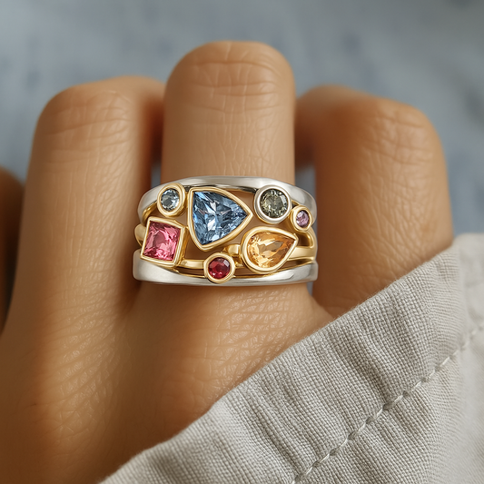 Vibrant Zirconia Cocktail Ring for Women