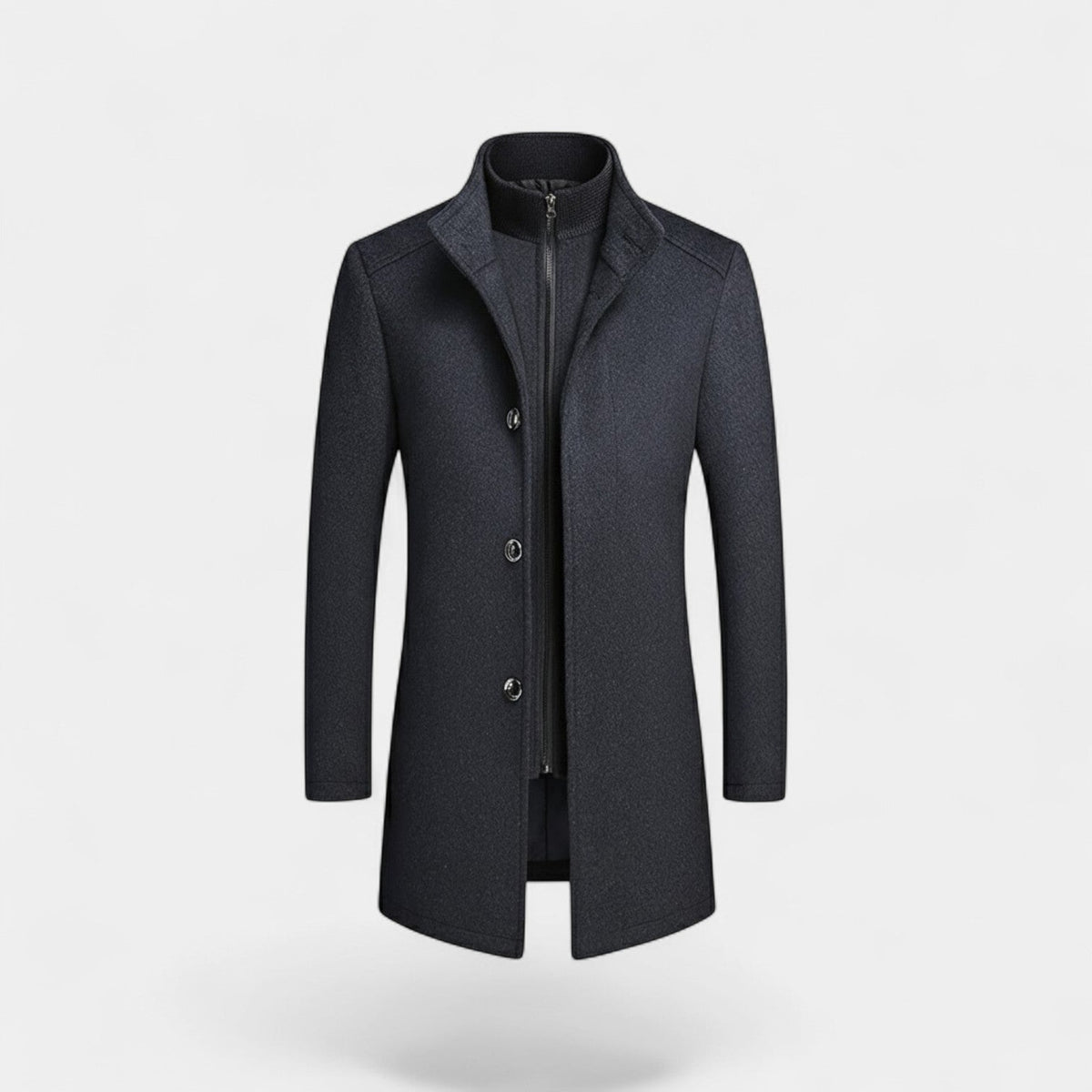 Men's Winter Coat | Double Collar & Removable Inner Vest 3