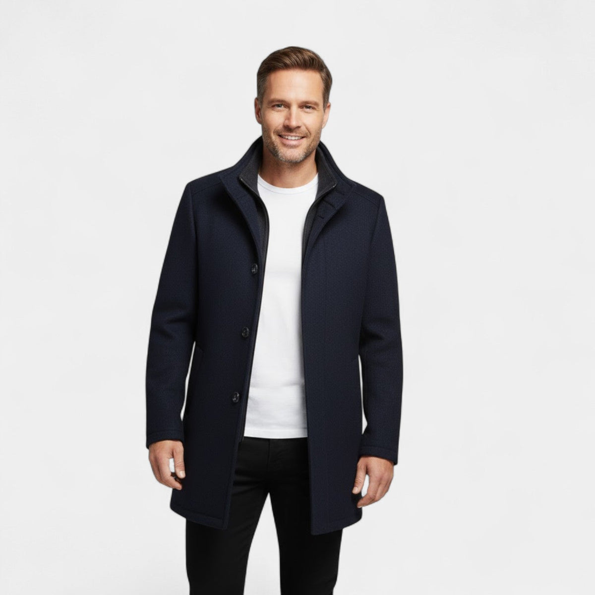 Men's Winter Coat | Double Collar & Removable Inner Vest 4