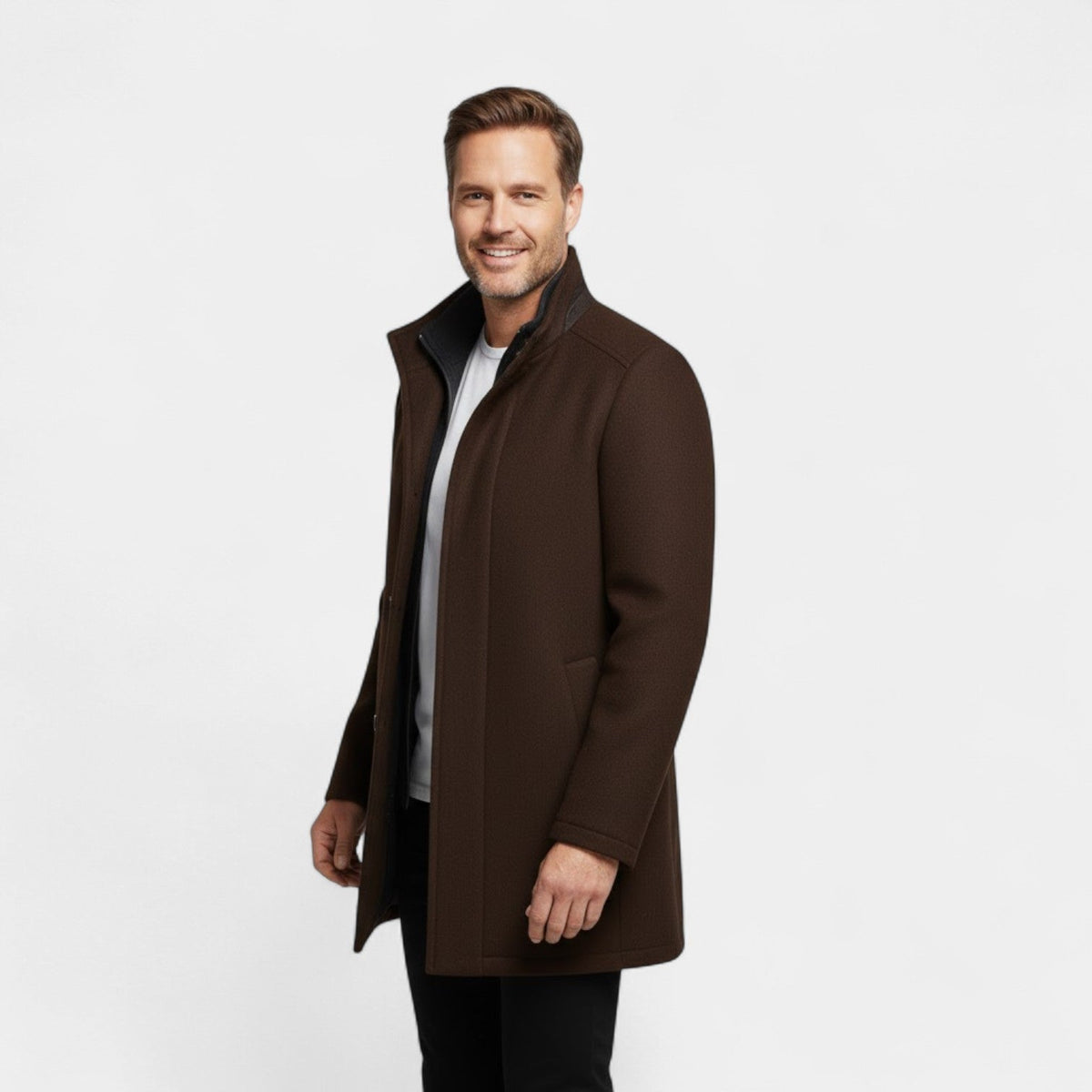 Men's Winter Coat | Double Collar & Removable Inner Vest 5