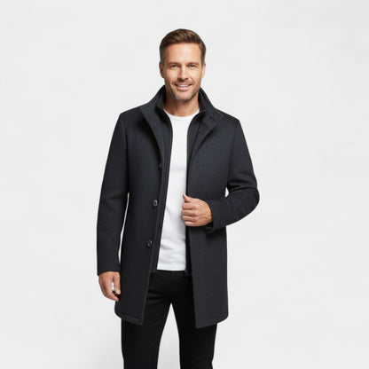 Men's Winter Coat | Double Collar & Removable Inner Vest 2