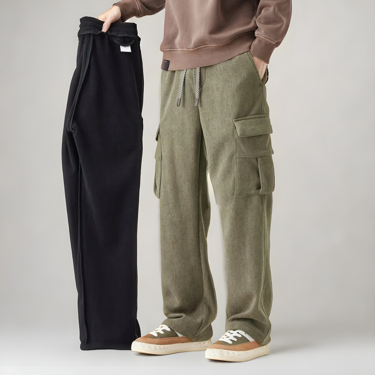 Men's Cargo Sweatpants | Stretch Comfort & Secure Fit 4