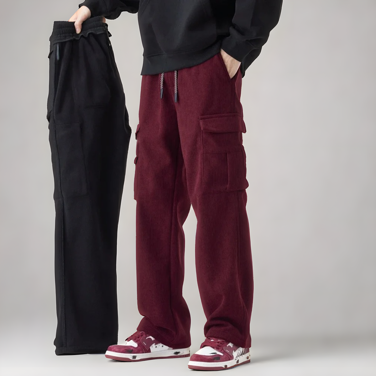 Men's Cargo Sweatpants | Stretch Comfort & Secure Fit 5