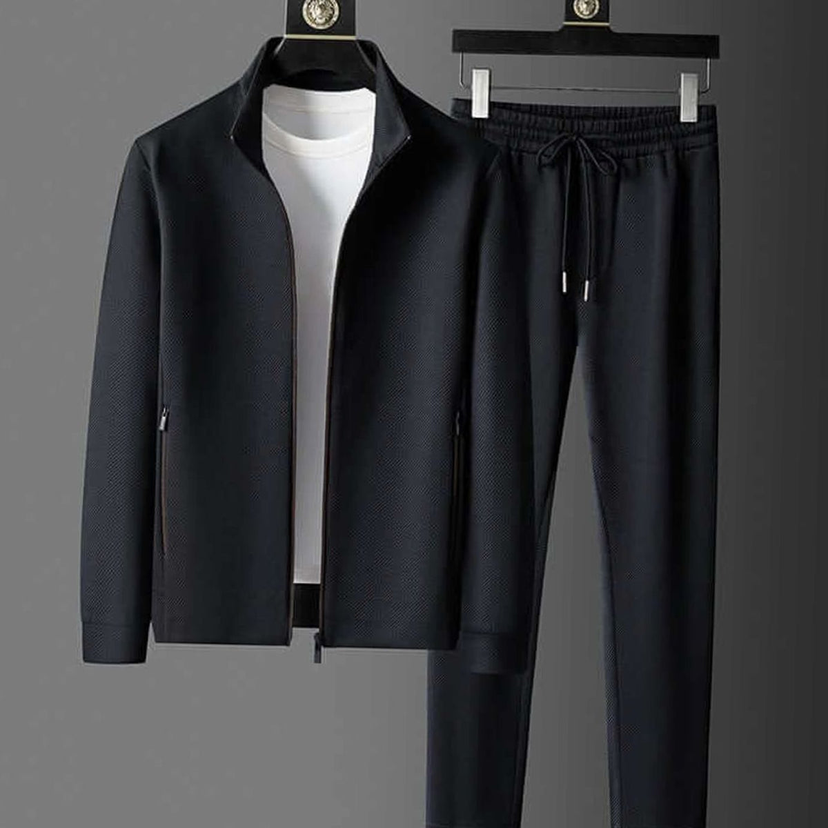 Lawson | Men's Classic Two-Piece Zip-Up Tapered Activewear Suit