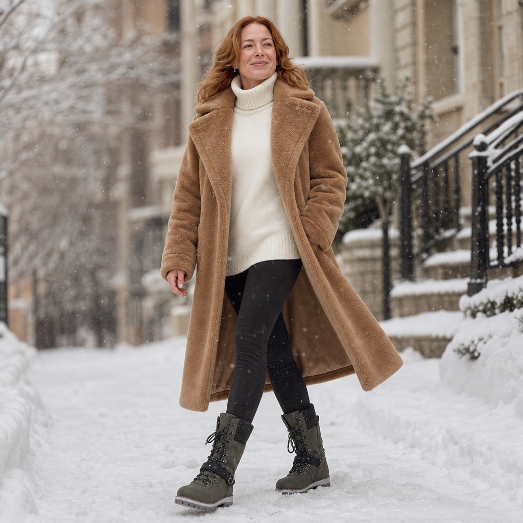Women's Chelsea Winter Boots | Warm Knit-Shaft Comfort 3
