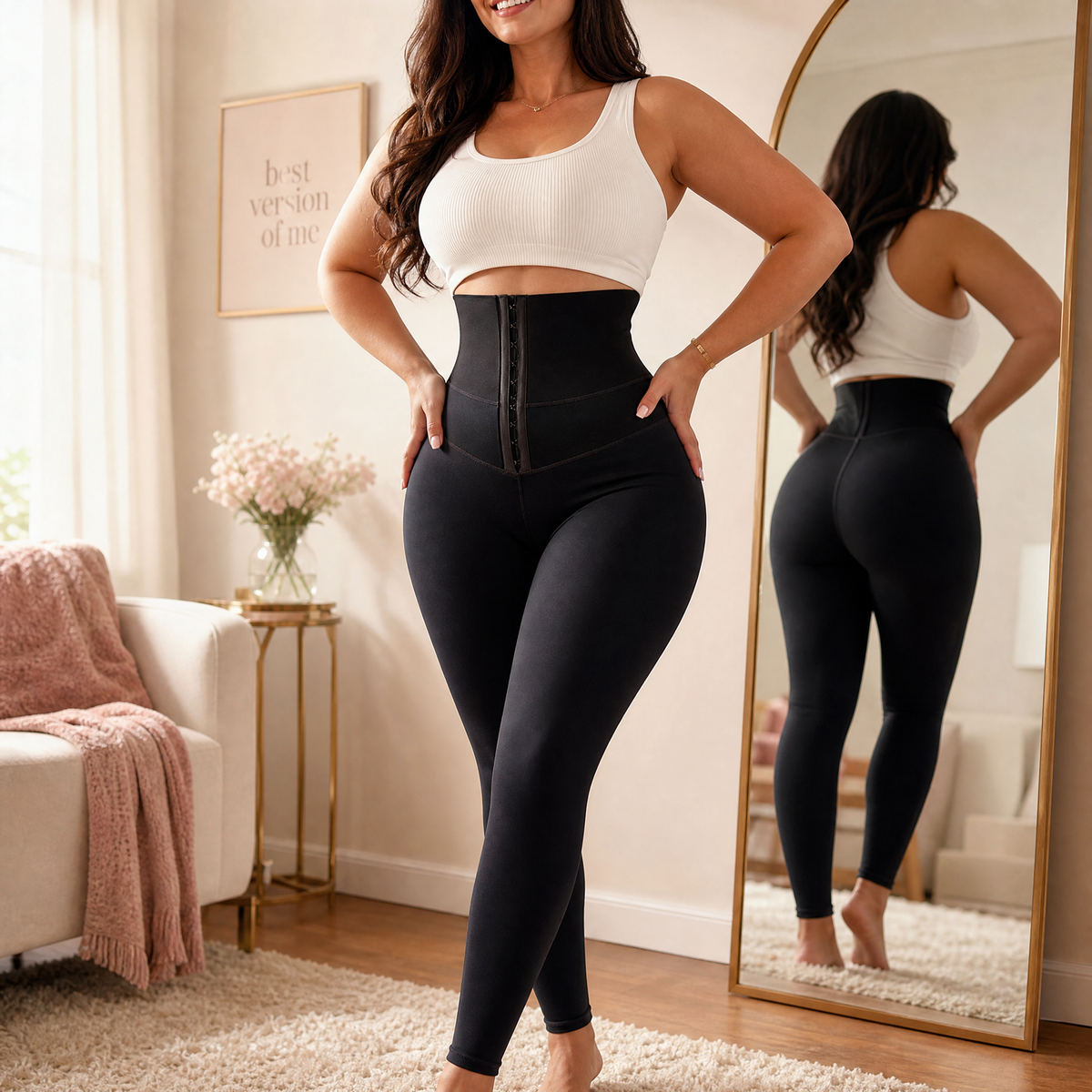 Women's Corset Leggings | High-Waist & Adjustable Cinch 3