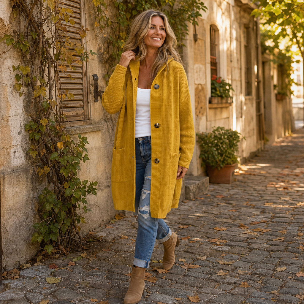 Women's Hooded Knit Cardigan | Button-Front & Warm 2