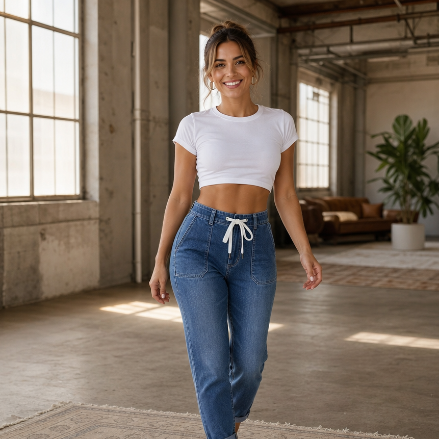 Women's Joggers | Drawstring Waist & Tapered Leg 3