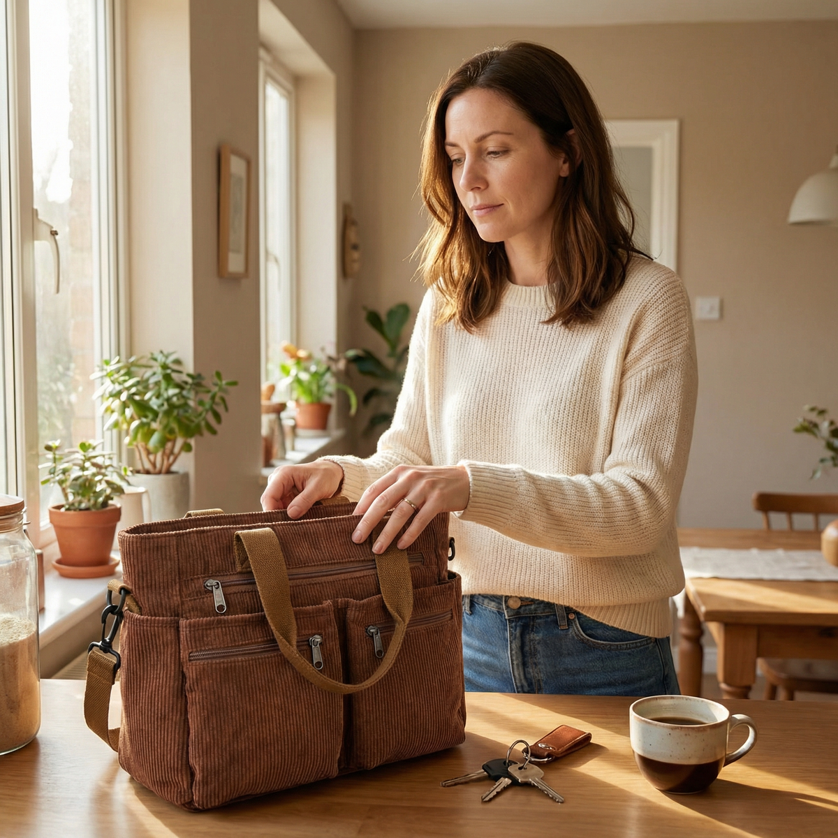Women's Shoulder Bag | Multi-Pocket & Crossbody Strap 4
