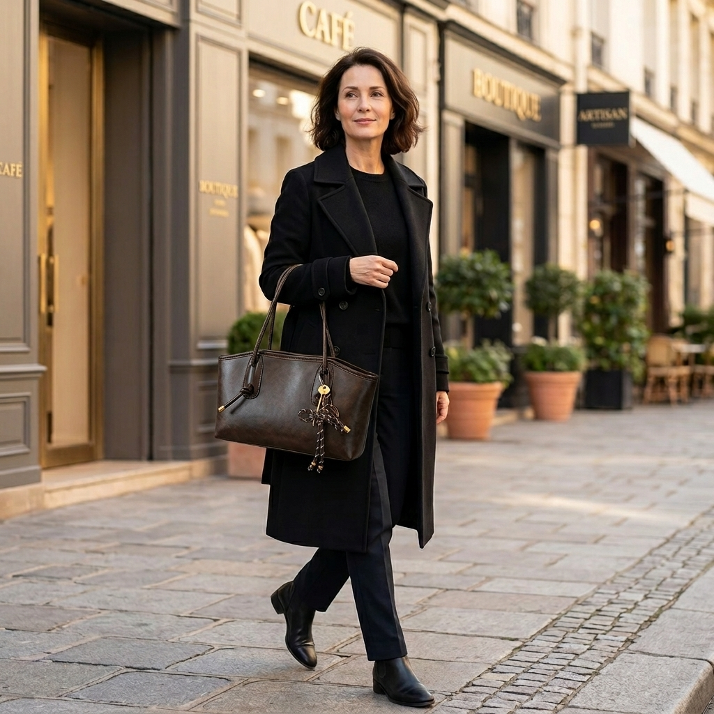 Women's Vintage Shoulder Bag | Structured & Easy Care 4