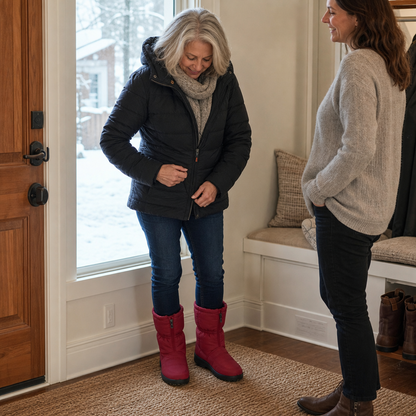 Women's Snow Boots | Zip-Up & Quilted Warmth 2