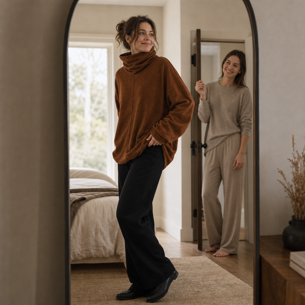 Women's Cowl-Neck Pullover | Oversized & Warm 4