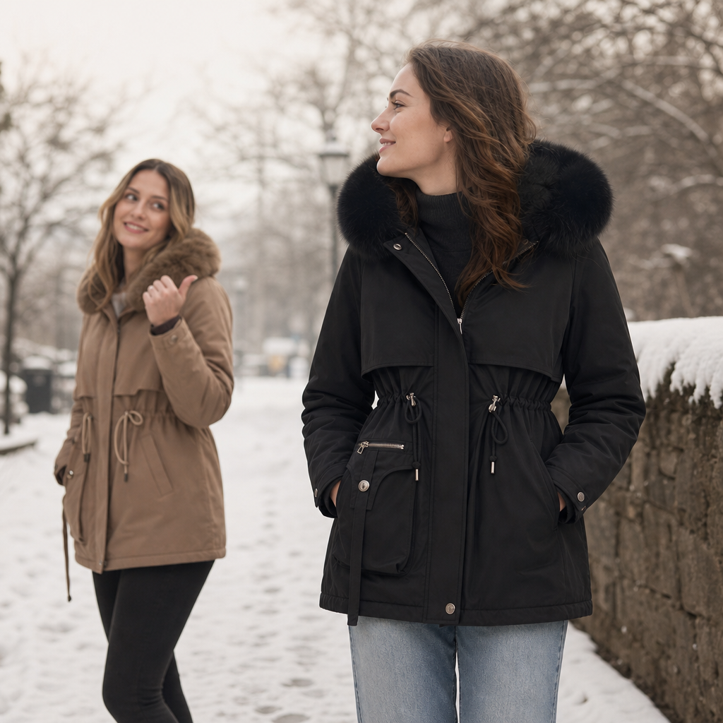 Women's Puffer Coat | Shaped Waist & Double-Layer Warmth 3
