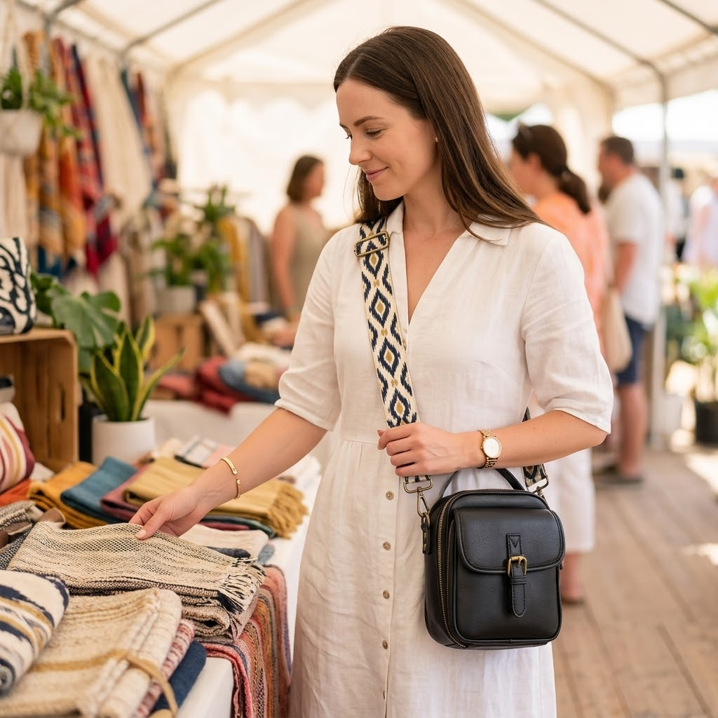 Women's Crossbody Bag | Card Slots & Anti-Theft Zip 4