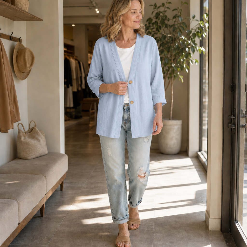 Women's Open-Front Cardigan | Lightweight & Breathable 4