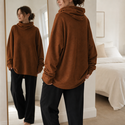 Women's Cowl-Neck Pullover | Oversized & Warm 5