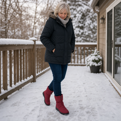 Women's Snow Boots | Zip-Up & Quilted Warmth 3
