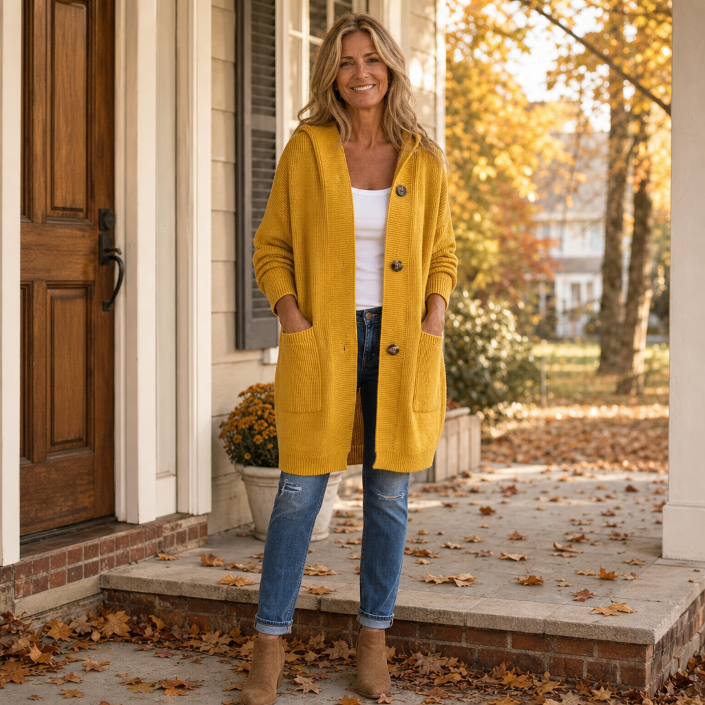 Women's Hooded Knit Cardigan | Button-Front & Warm 5
