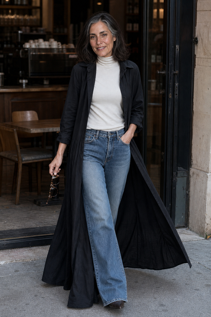Women's Belted Maxi Shirt Dress | Collared & Easy to Style 4