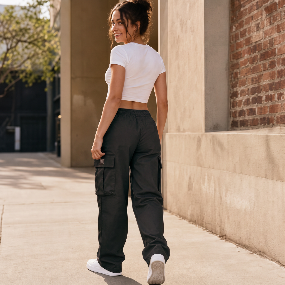 Women's Cargo Pants | Adjustable Waist & Relaxed Fit 5