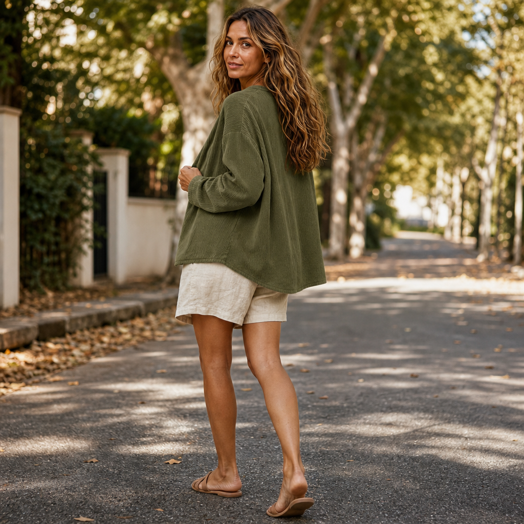 Women's Ribbed Open-Front Cardigan | Long-Line Flattering Fit 6