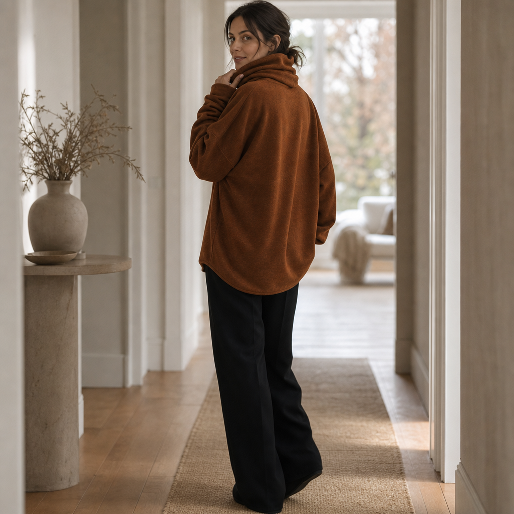Women's Cowl-Neck Pullover | Oversized & Warm 6