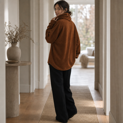 Women's Cowl-Neck Pullover | Oversized & Warm 6