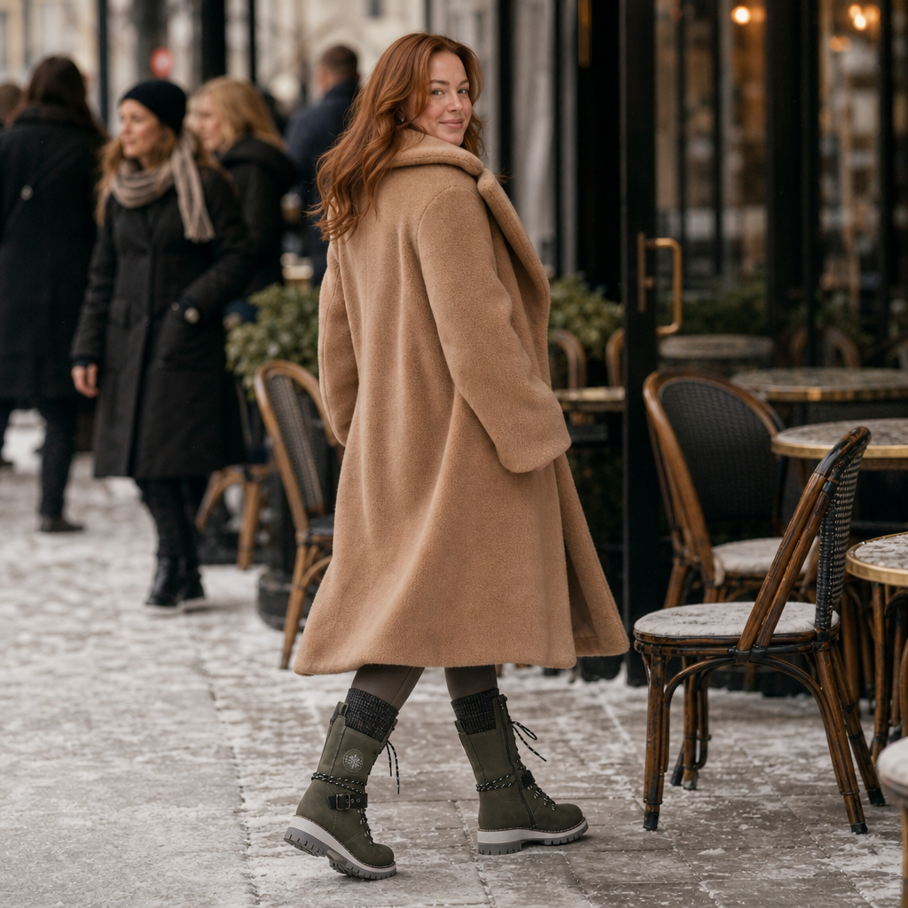 Women's Chelsea Winter Boots | Warm Knit-Shaft Comfort 5