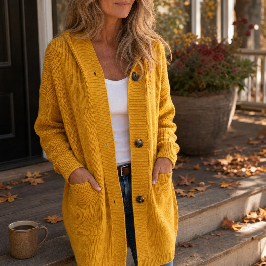 Women's Hooded Knit Cardigan | Button-Front & Warm 4