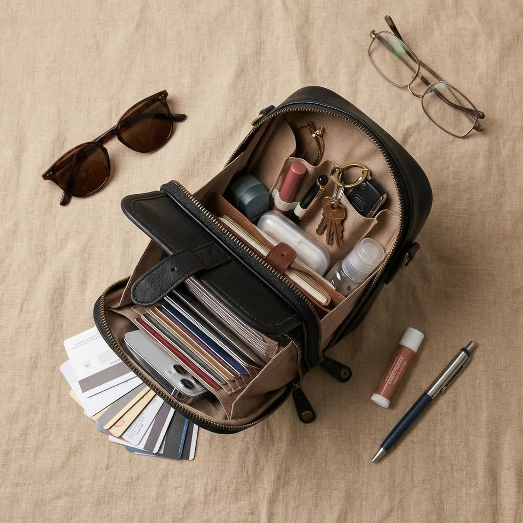 Women's Crossbody Bag | Card Slots & Anti-Theft Zip 7