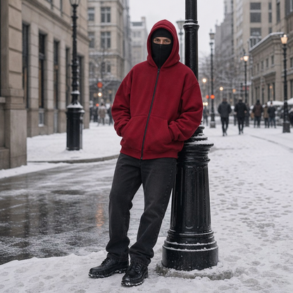 Women's Balaclava Hood Jacket | Wind-Proof & Zip-Up Design 4