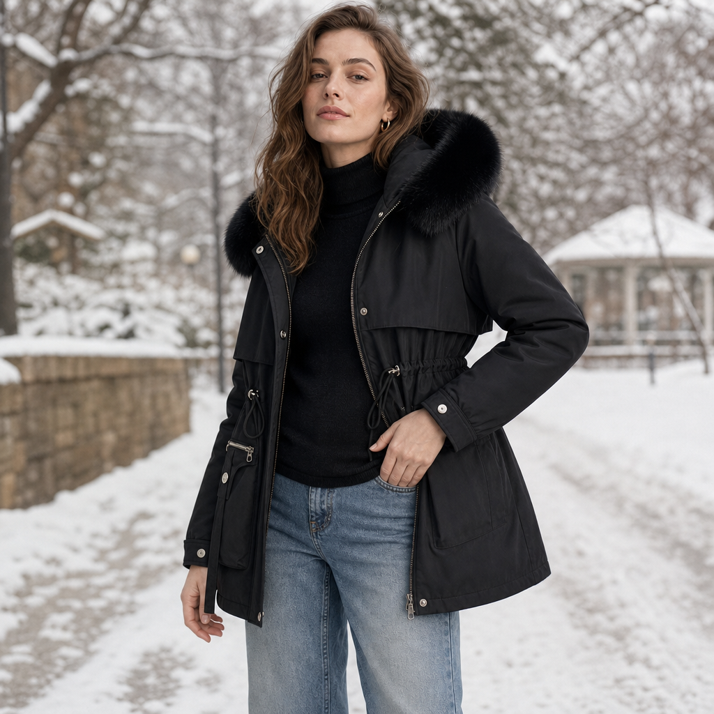 Women's Puffer Coat | Shaped Waist & Double-Layer Warmth 5