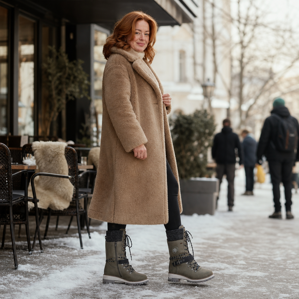 Women's Chelsea Winter Boots | Warm Knit-Shaft Comfort 6