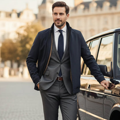 Men’s Elegant Warm Fleece Lining Jacket