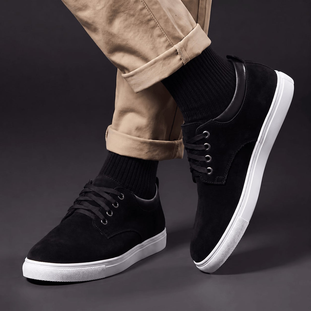 Men's Trainers Padded Collar Rubber Sole Sneakers Shoes 8