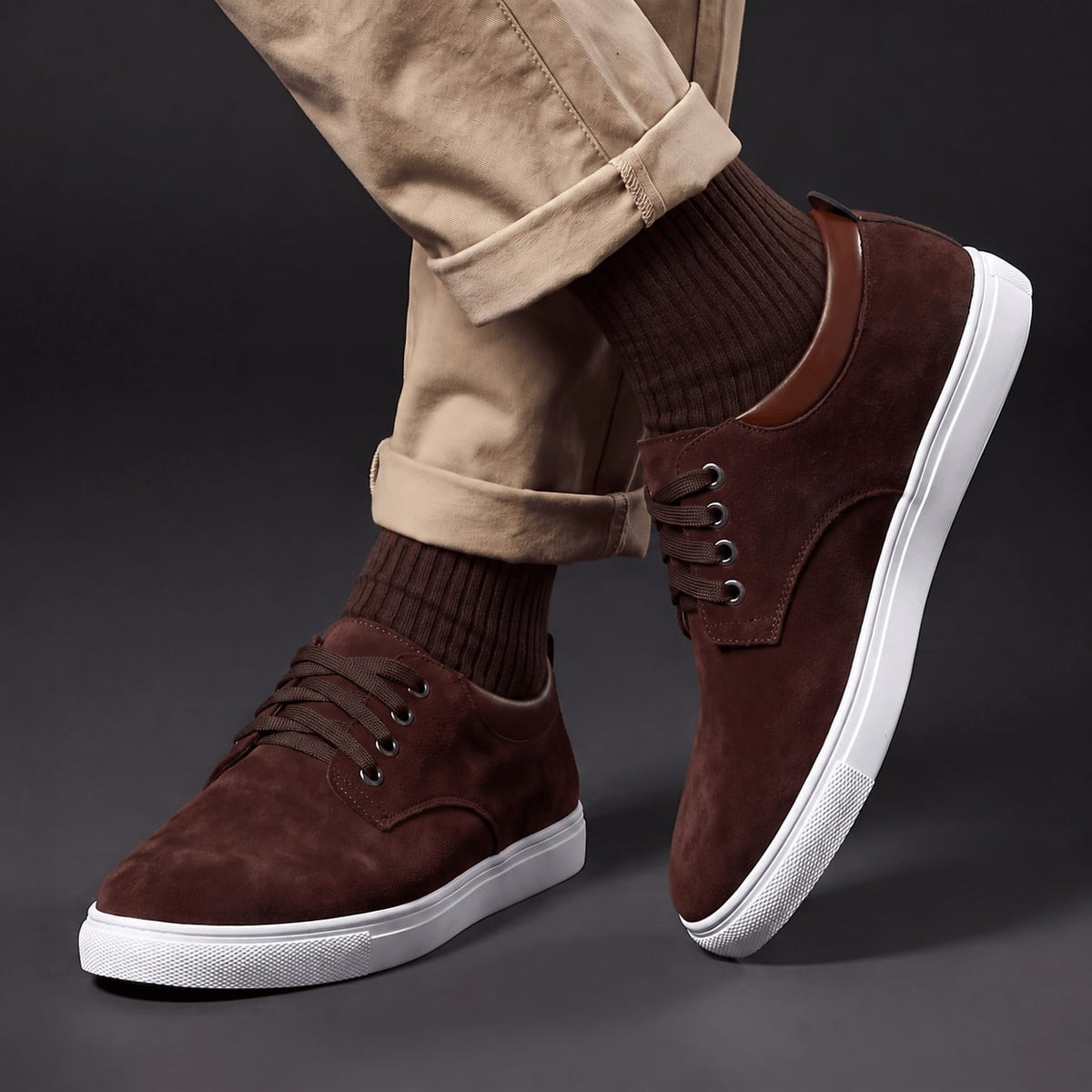 Men's Trainers Padded Collar Rubber Sole Sneakers Shoes 10