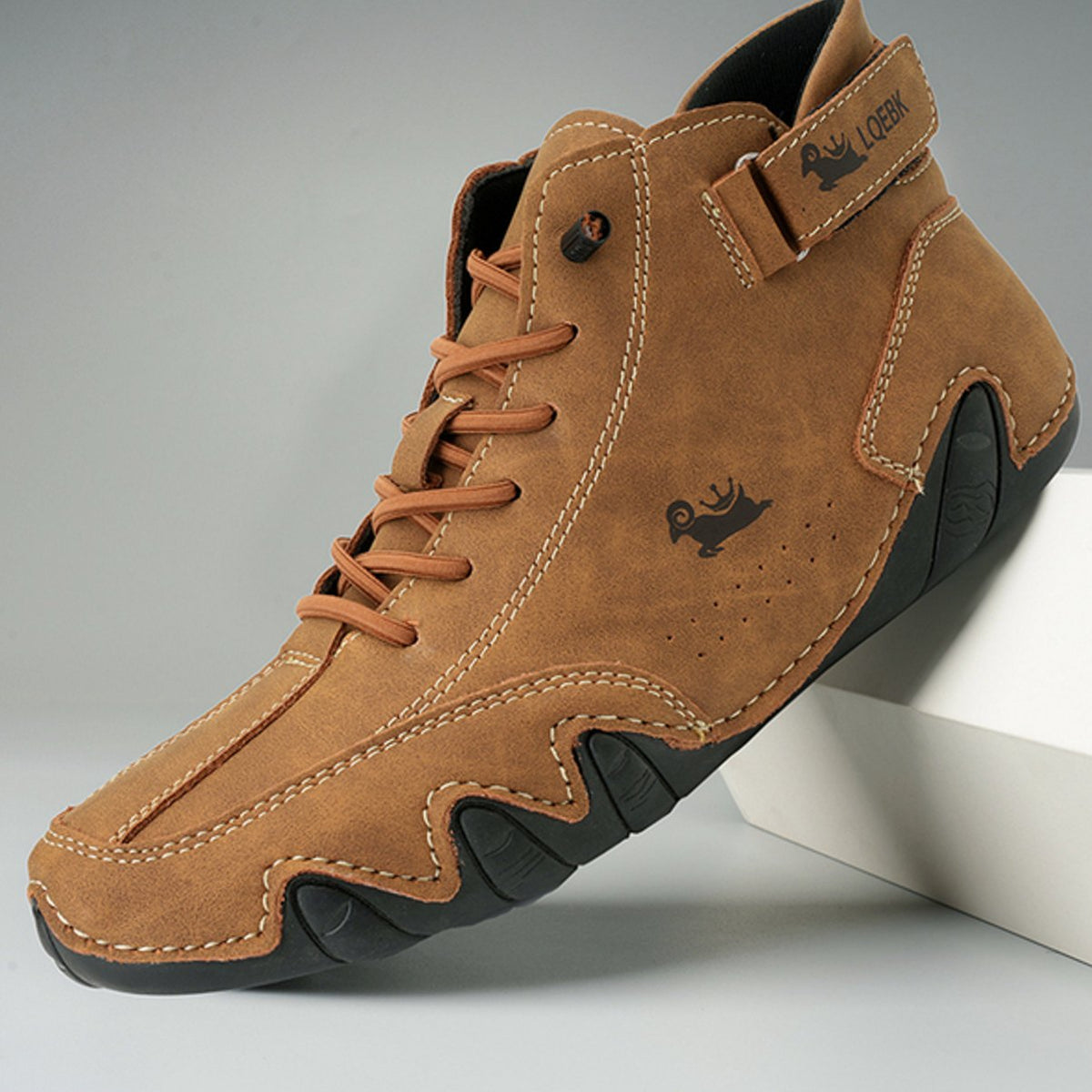 Ludwig | Men's Comfortable Lace-Up Leather Ankle Boots