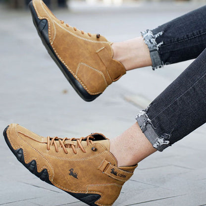 Ludwig | Men's Comfortable Lace-Up Leather Ankle Boots
