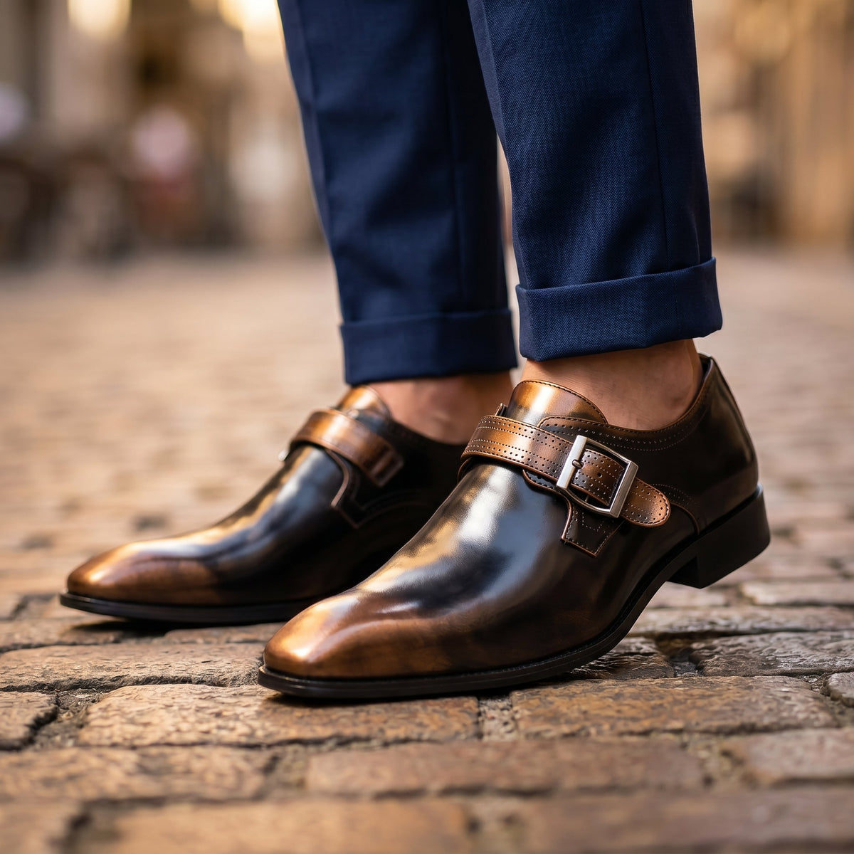 Men's Monkstrap Shoes | Buckle Strap & All-Day Comfort 6