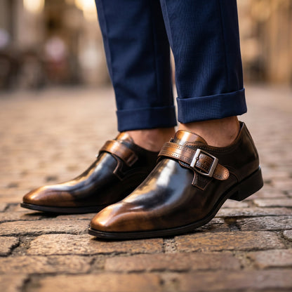 Men's Monkstrap Shoes | Buckle Strap & All-Day Comfort 6