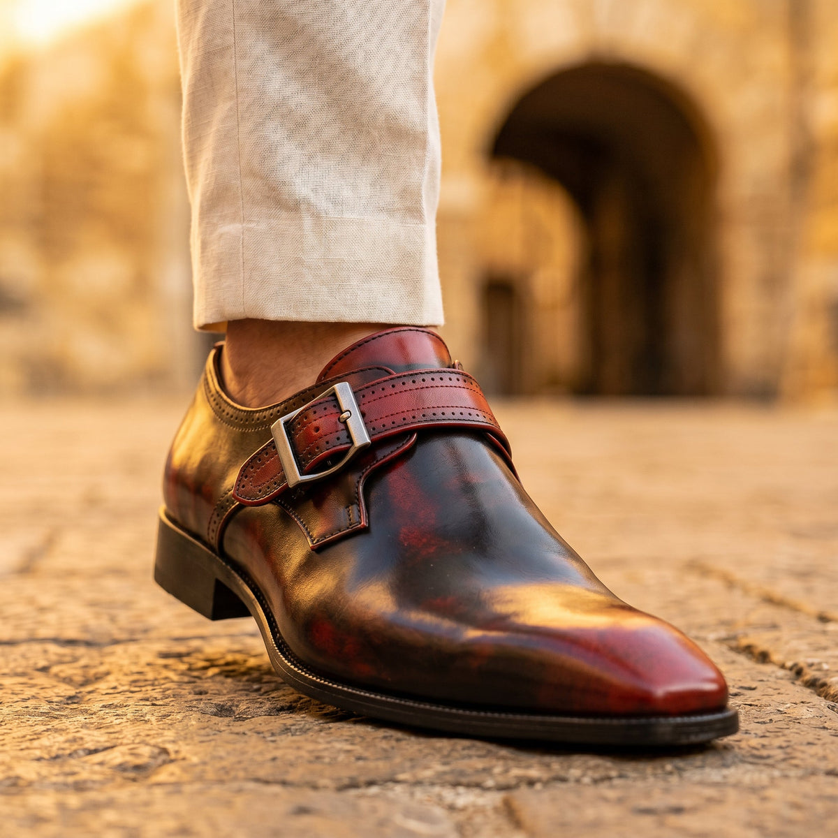 Men's Monkstrap Shoes | Buckle Strap & All-Day Comfort 7