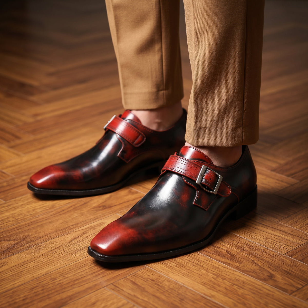 Men's Monkstrap Shoes | Buckle Strap & All-Day Comfort 5