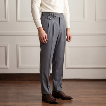 Men's Gurkha Trousers | Double-Buckle Waist & Stretch Comfort 10